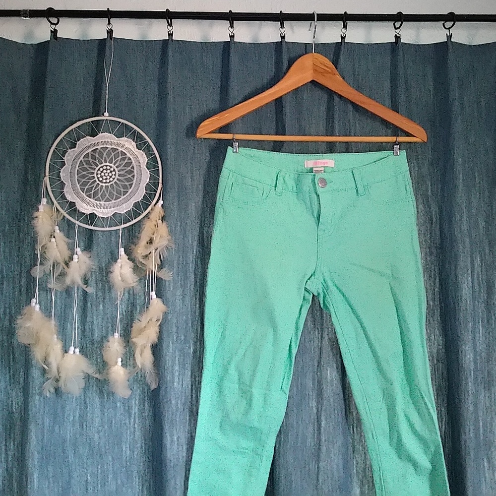 💚 Mint Green Stretchy Skinny Leg Pants